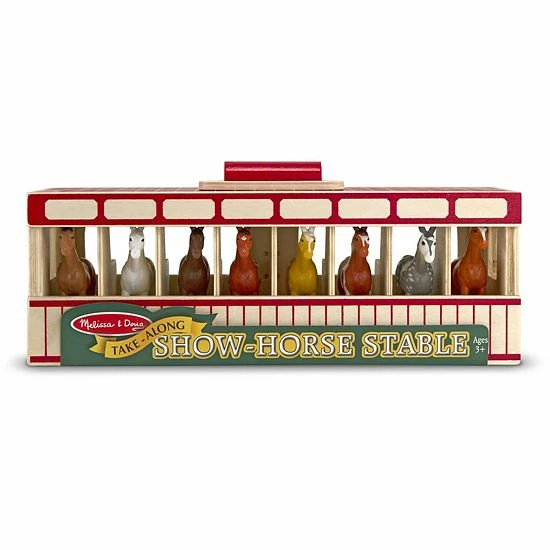 Melissa & Doug Take-Along Show-Horse Stable - Image 2