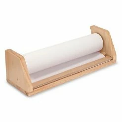 Melissa & Doug Wooden Tabletop Paper-Roll Dispenser