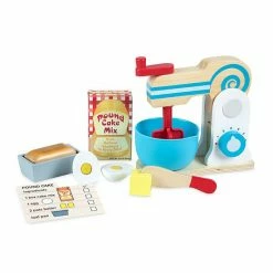 Melissa & Doug Wooden Make-a-Cake Mixer Set