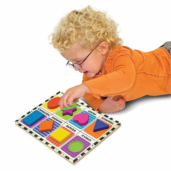 Melissa & Doug Shapes Chunky Puzzle - Image 2