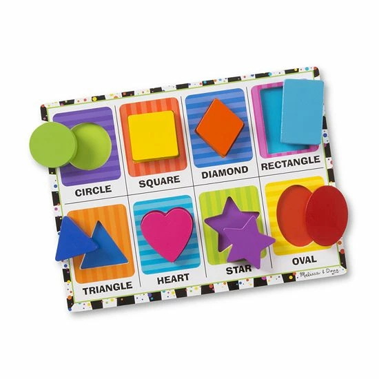 Melissa & Doug Shapes Chunky Puzzle - Image 5