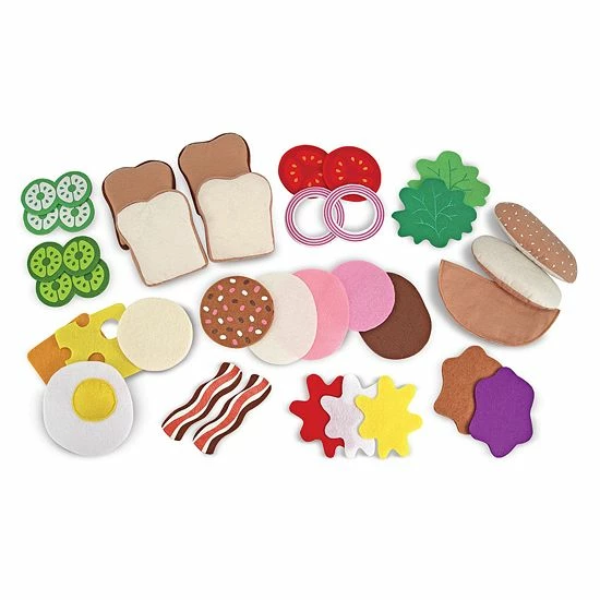 Melissa & Doug Felt Food Sandwich Playset - Image 8
