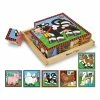 Melissa & Doug Farm Wood Cube Puzzle