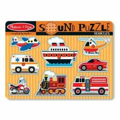 Melissa & Doug Vehicles Sound Puzzle
