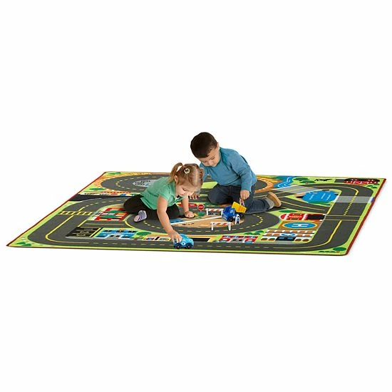 Melissa & Doug Jumbo Roadway Activity Rug - Image 2